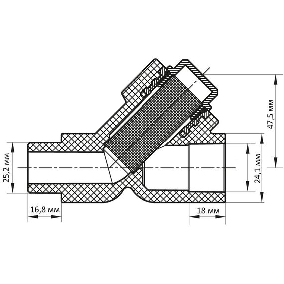 Фильтр грубой очистки 25 PPR KOER K0147.PRO (KP0186) | Зображення 1