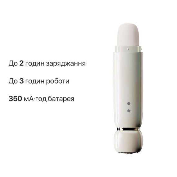 Вакуумний кліторальний стимулятор Zalo Lia Floral White, 3 насадки, 3 режими, різна інтенсивність | Зображення 7