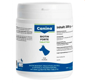 Вітаміни Canina Biotin Forte Tabletten для собак, інтенсивний курс для шерсті, 30 таблеток