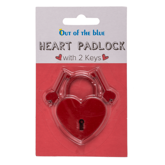 Металлический замок с двумя ключиками Heart Padlock, 6 см sexstyle | Зображення 3