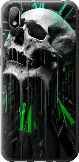 Чехол на Huawei Y5 2019 Череп-часы "4100u-1695-17620"