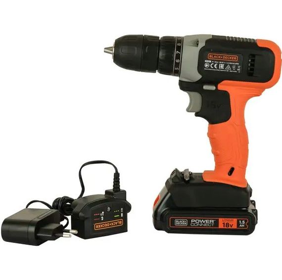 Акумуляторний дриль-шурупокрут Black&Decker з АКБ та ЗП BCD001C1 | Зображення 7