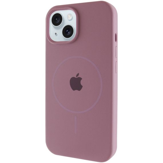 Чохол Silicone Case Full Protective (AA) with MagSafe для Apple iPhone 15 Plus (6.7") Ліловий / Lilac Pride