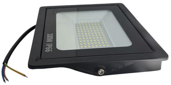 Світлодіодний LED прожектор 100W вуличний світильник для двору гаража складу 220В | Зображення 2