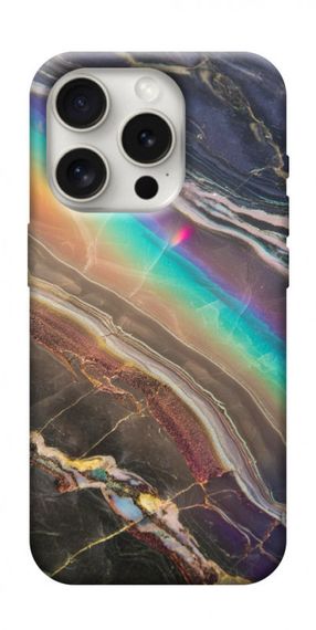 Чохол з картинкою Райдужний мармур для Apple iPhone 16 Pro (6.3")