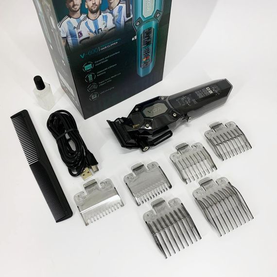 Профессиональная электрическая машинка для стрижки VGR, Беспроводные машинки для стрижки легкие WG-20 | Зображення 5