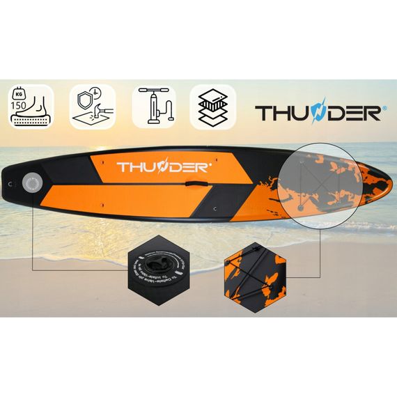 Надувна дошка SUP THUNDER Earth 365 см з веслом | Зображення 5