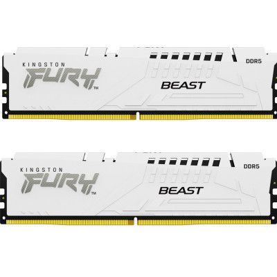 Модуль памяти для компьютера DDR5 32GB (2x16GB) 5600 MHz Beast White Kingston Fury (ex.HyperX)