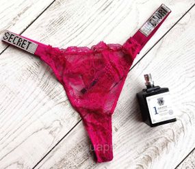 Жіночі мереживні стрінги Бразиліана Victoria's Secret стрази, жіночі стрінги Вікторія Сикрет, стрінги Вікторія Сікрет