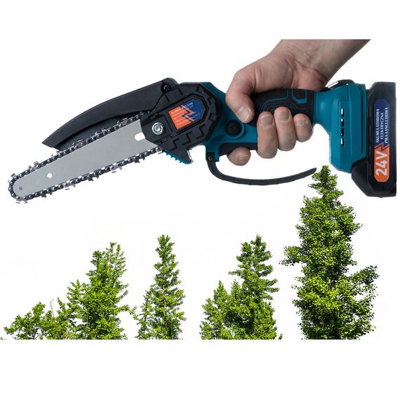 Хороша акумуляторна пилка Domotec 20 см 24 В, Професійна електрична пилка для саду, для чищення | Зображення 3