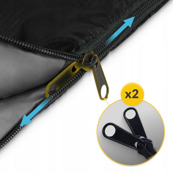 Спальний мішок (спальник) ковдра Mountain Goat Standard 2 в 1 MG0014 8 ...+20°C R Black/Grey (P-5905973400954) | Зображення 7