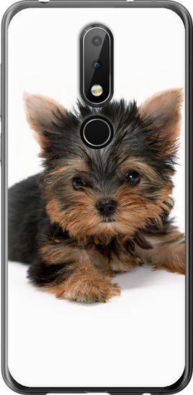 Чехол на Nokia 6.1 Plus Щенок йоркширского терьера "931u-1539-17620"