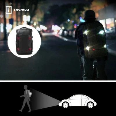 Рюкзак для ноутбука Tavialo 15.6&quot; Smart TB20-1 black, 20л, 46х31х19см (TB20-124BL) | Зображення 6