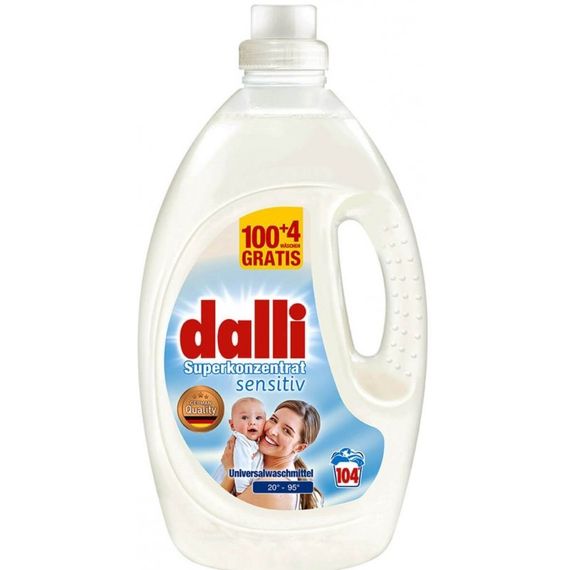 Концентрированный гель для стирки детского белья Dalli Sensitiv Superkonzentrat 3.65 л (104 стирки)