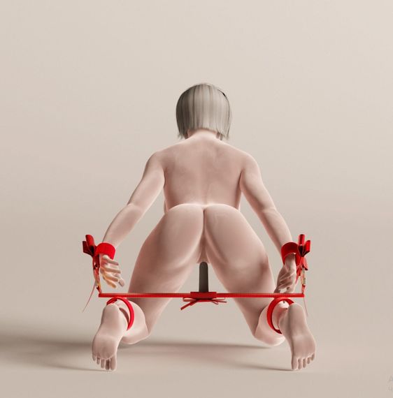 Монтажный аксессуар UPKO для фаллоимитатора на распорную планку, красный sexstyle | Зображення 2