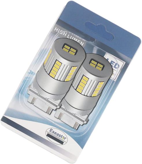 Світлодіодні лампи Eseestar T25 3157 P27/7W білого кольору 6000 K з вбудованим резистором і чипом 34LED-SMD3020 | Зображення 7