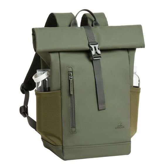 Рюкзак городской Rivacase 7826 Olive Green 17 л оливковый с зеленым | Зображення 8