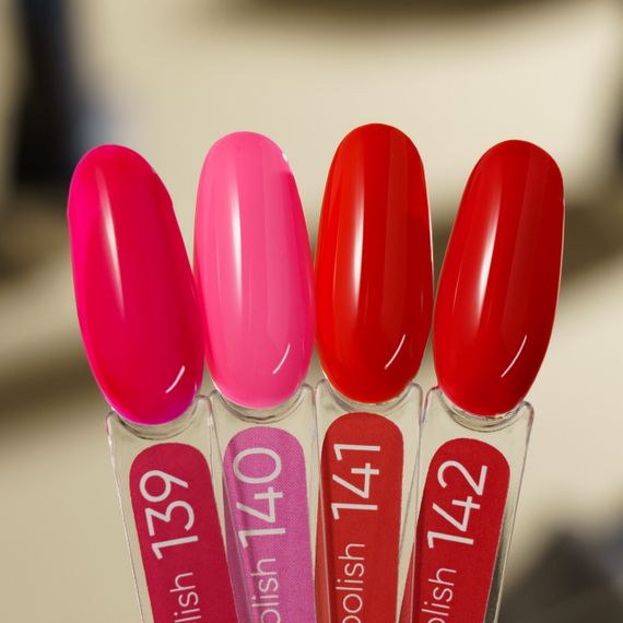 Гель-лак Valeri 141 "Червоний діамант" 6мл | Зображення 4