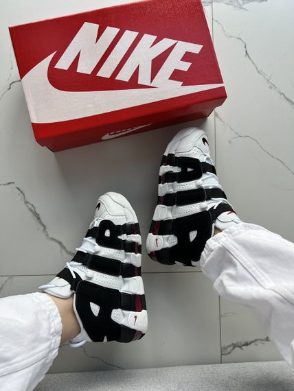 Кросівки Air More Uptempo White Black , В'єтнам | Зображення 3