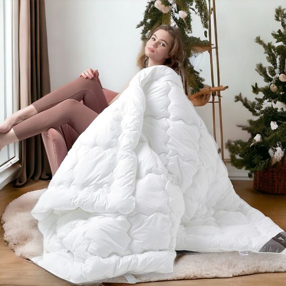 Всесезонна ковдра IDEIA Super Soft Premium аналог лебединого пуху 175Х210 см (8-11781) | Зображення 8