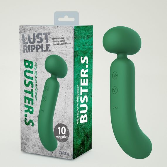 Вібратор-мікрофон із стимуляцією точки G Chisa Lust Ripple Buster.S, зелений sexstyle
