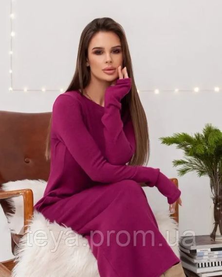 Плаття для жінок колір фіолетовий розміри S, XL, M, L FI_009671 | Зображення 3