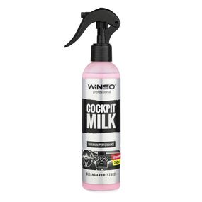 Полироль-молочко для приборной панели Winso Cockpit Milk Strawberry, 250мл (825016)