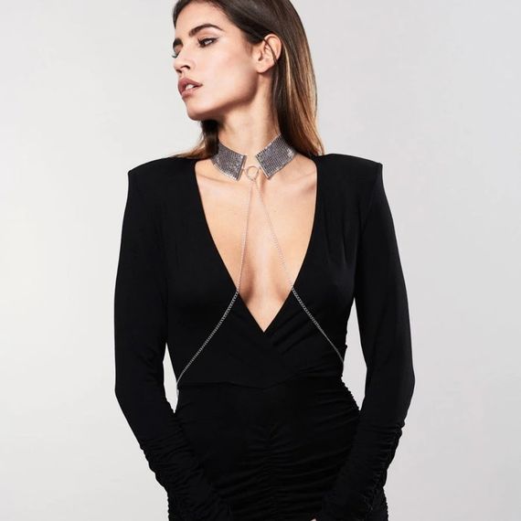 Прикраса Bijoux Indiscrets Desir Metallique Collar - Silver | Зображення 1