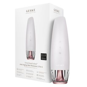 Антивіковий LED-випромінювач для відновлення шкіри обличчя GESKE Anti-Aging Skin Renewer 9в1 starlight, Бежевий