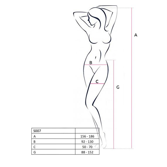 Колготки-бодістокінги Passion S012 One Size, White, імітація панчіх, пояса та мереживних трусиків | Зображення 3