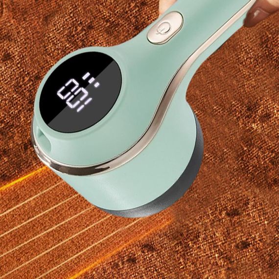 Машинка для видалення катишків з одягу, з USB, HAIR BALL, Зелена / Акумуляторна машинка від ковтунців з LED дисплеєм | Зображення 5