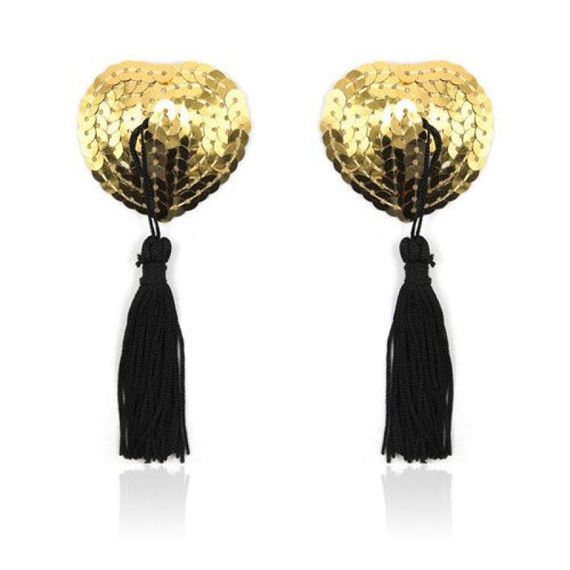 Пестисы Heart shine nipples tassels (oro) Sex Aura