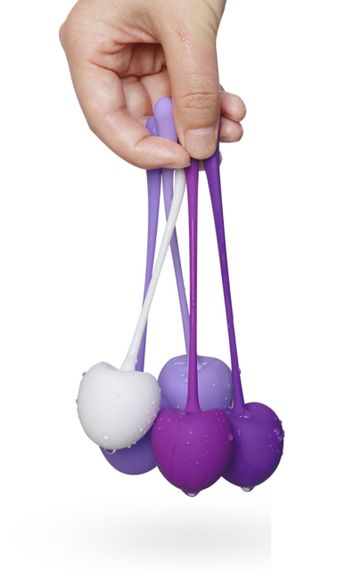 Набір вагінальних кульок Cherries Set вага: 28, 38, 56, 85, 107 Sex Aura | Зображення 4