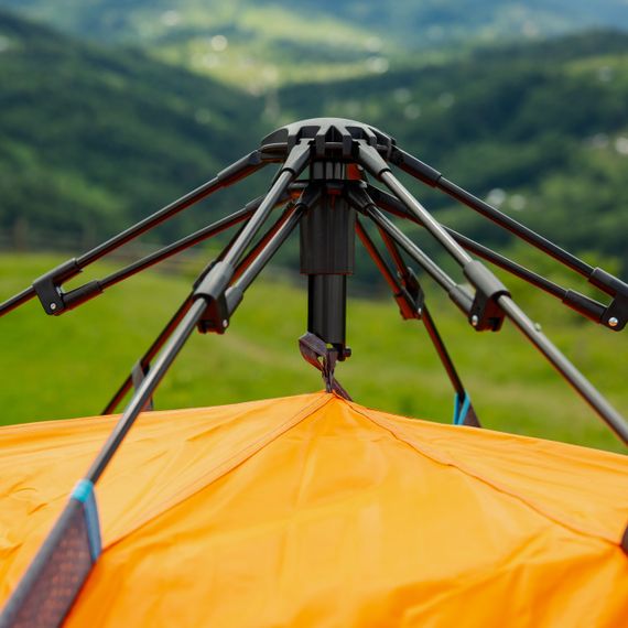 Намет автоматичний двомісний 200*230*130 см водонепроникний помаранчева LU015O | Зображення 4