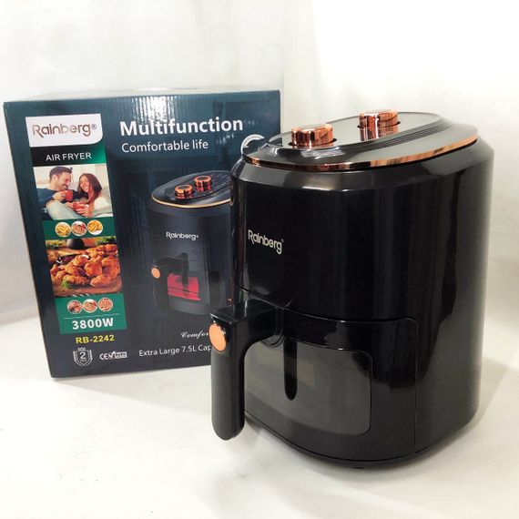 Фритюрницы бытовые для дома Rainberg RB-2242 на 6 л 3800 Вт, Печь без масла электрическая LG-78 | Зображення 9