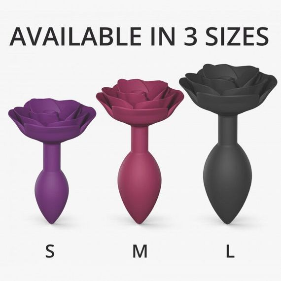 Силиконовая анальная пробка Love To Love OPEN ROSES S SIZE - PURPLE RAIN | Зображення 4