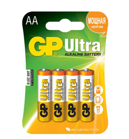 Батарейка лужна AA/LR6 (бл-4шт) GP Ultra