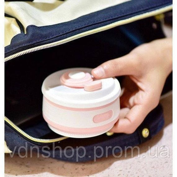 Складной стакан для туристических походов 350 мл, Походные стаканы раздвижные, Стаканчик силиконовый EL-19 | Зображення 5