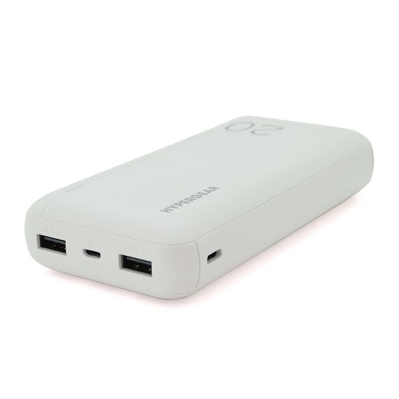 PowerBank Hypergear 20000mAh Fast Charge , 2*USB, White, Q24 | Зображення 1