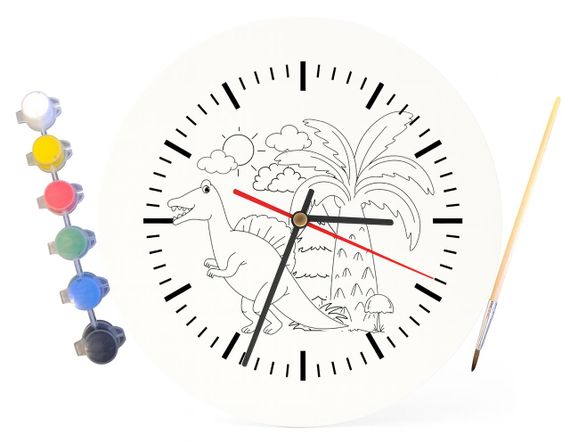 Дитячий набір для творчості годинник розмальовка Динозаври 30 см (Г0172) | Зображення 3