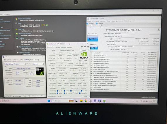 Игровой ноутбук Dell Alienware 15 R4 / 15.6" (1920x1080) IPS / Intel Core i7-8750H (6 (12) ядра по 2.2 - 4.1 GHz) / 16 GB DDR4 / 256 GB SSD + 500 GB HDD / nVidia GeForce GTX 1060, 6 GB GDDR5, 192-bit / WebCam б/у | Зображення 9