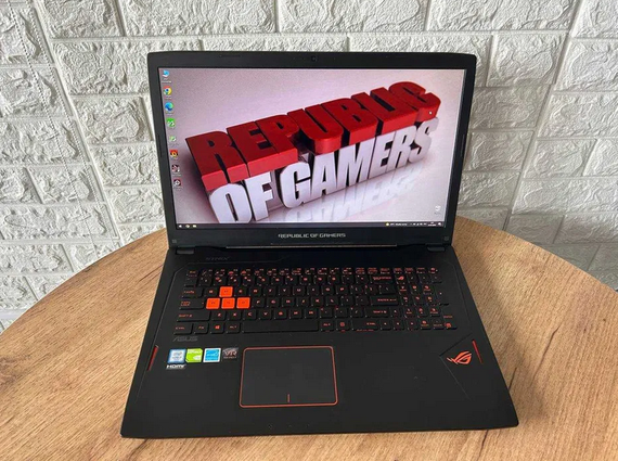 Ноутбук Asus ROG GL702VM 17,3" FHD IPS i7 6700HQ 12Gb SSD128Gb+HDD1Tb GTX 1060  Б/В