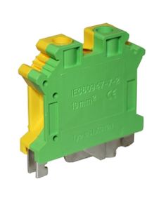 Клема "PE" КНГз-UK-USLKG-10 61А 0.5-10мм2 гвинтова жовто-зелена DIN-рейку без маркера Ny95505502