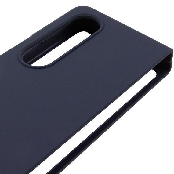 Чохол Foldables Silicone Cover Lakshmi (AAA) для Samsung Galaxy Z Fold4 Білий / White Темно-синій / Midnight blue | Зображення 3