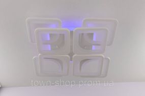 Люстра потолочная LED с пультом A2281/4+4S-RGB-wh Белый 11х43х43 см.