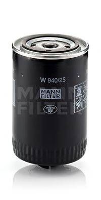 Фільтр масляний двигуна VW GOLF, PASSAT, TRANSPORTER III 80-97, AUDI 80,100, A6 94-97 (вир-во MANN) MANN-FILTER W94025 на AUDI 4000 (81, 85, B2)