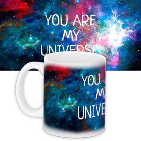 Чашка з принтом You are my universe 330 мл (KR_15L057)