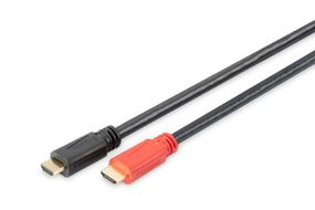Кабель ASSMANN HDMI High speed с усилителем (AM/AM) 15m, black (AK-330105-150-S)