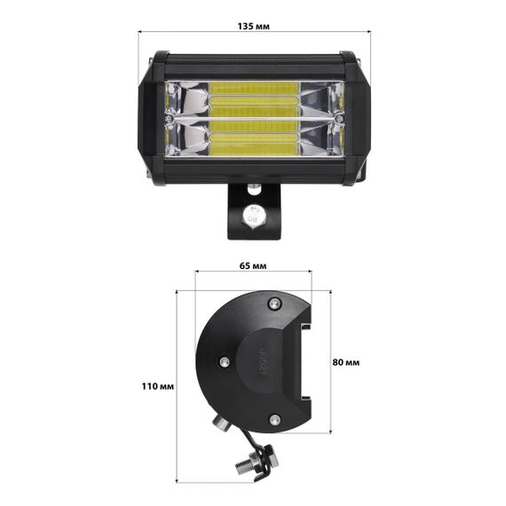 Світлодіодна фара AllLight JR-COB-90W/S spot 10-30V | Зображення 4