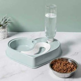 Кормушка с поилкой для домашних животных DOG & Cat bowl | Посуда для собак и кошек